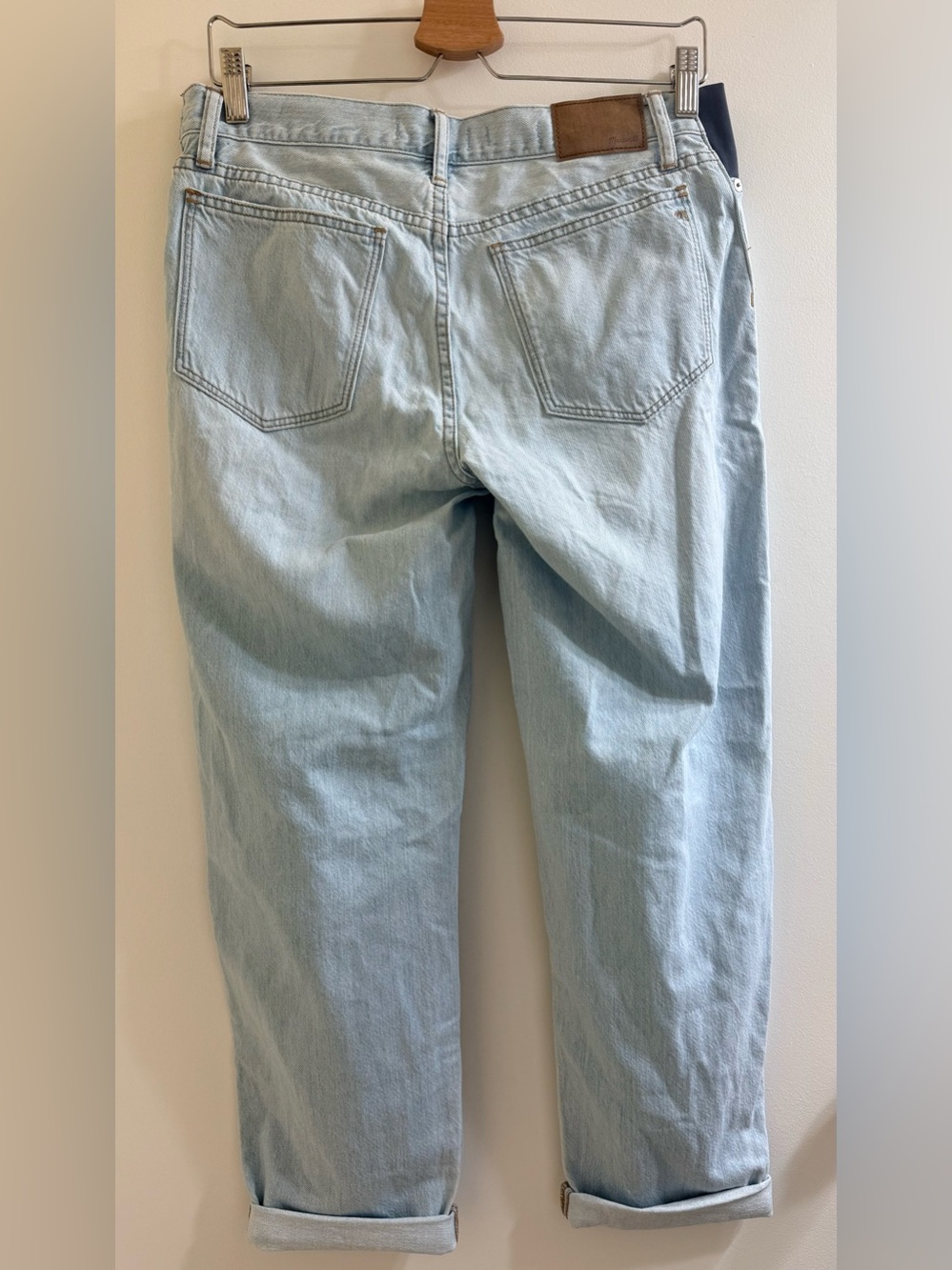 Madewell NWT Maternity Side-Panel Slouchy Boyjean Ripped Edition Size 26 - Picture 5 of 16
